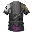GearHomies Unisex T-shirt Black Templars Captain 3D Costumes