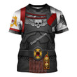 GearHomies Unisex T-shirt Raven Guard Captain 3D Costumes