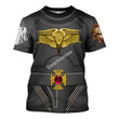 GearHomies Unisex T-shirt Raven Guard Indomitus Pattern Terminator Armor 3D Costumes