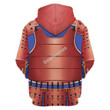GearHomies Unisex Zip Hoodie Samurai Armor 3D Costumes