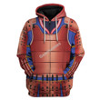 GearHomies Unisex Zip Hoodie Samurai Armor 3D Costumes