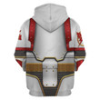 GearHomies Unisex Zip Hoodie White Scars in Mark III Power Armor 3D Costumes