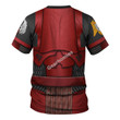GearHomies Unisex T-shirt Blood Angels Captain 3D Costumes