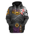 GearHomies Unisex Zip Hoodie Black Templars Captain 3D Costumes