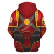 GearHomies Unisex Zip Hoodie Blood Angels IX Captain 3D Costumes