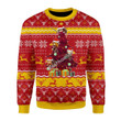 Merry Christmas GearHomies Unisex Christmas Sweater Chibi Harry P 3D Apparel