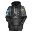 GearHomies Unisex Zip Hoodie Pre-Heresy Deathwatch in Mark IV Maximus Power Armor 3D Costumes