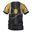 GearHomies Unisex T-shirt Pre-Heresy Imperial Fists in Mark IV Maximus Power Armor 3D Costumes