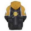 GearHomies Unisex Zip Hoodie Pre-Heresy Imperial Fists in Mark IV Maximus Power Armor 3D Costumes
