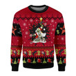 Merry Christmas GearHomies Unisex Christmas Sweater Armed and Dangerous Red Gobbo 3D Apparel