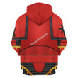 GearHomies Unisex Zip Hoodie A Red Corsairs Heretic Astartes 3D Costumes