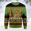 Merry Christmas GearHomies Unisex Christmas Sweater LOTR Friends 3D Apparel