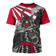 GearHomies Unisex T-shirt Samurai Red 3D Costumes