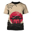 GearHomies Unisex T-shirt Japanese Samurai Fighters 3D Costumes