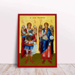 GearHomies Canvas Archangels Michael and Gabriel Greek Byzantine Orthodox Christian