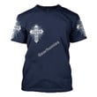 GearHomies T-shirt Jesus Saves Cross On Navy Blue