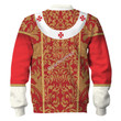GearHomies Sweatshirt Pope John Paul II, Red And Gold