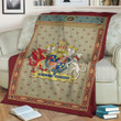 Henry VIII Of England Coat of Arms Blanket