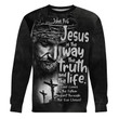 GearHomies Sweatshirt Jesus Is The Way, The Truth, And The Life