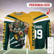 Gearhomies Personalized Unisex Sweatshirt Green Bay Packers Football Team 3D Apparel