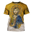 GearHomies T-shirt Christian Orthodox Jesus, Gold