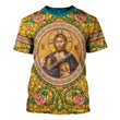 GearHomies T-shirt Jesus And Bible, Gold