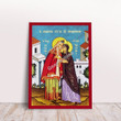 GearHomies Canvas The Conception of Saint John the Baptist by Prophet Zachariah and Saint Elisabeth Greek Byzantine Orthodox Christian