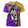 Gearhomies Personalized Unisex T-Shirt Baltimore Ravens Football Team 3D Apparel