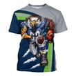 Gearhomies Personalized Unisex T-Shirt Seattle Seahawks Football Team 3D Apparel