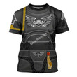 Gearhomies Unisex T-shirt Space Marines Raven Guard 3D Costumes