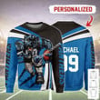 Gearhomies Personalized Unisex Sweatshirt Carolina Panthers Football Team 3D Apparel