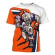 Gearhomies Personalized Unisex T-Shirt Denver Broncos Football Team 3D Apparel