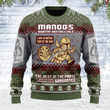 Gearhomies Merry Christmas Unisex Ugly Christmas Sweater Mando's Bountry Hunting 3D Apparel