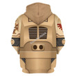 Gearhomies Unisex Zip Hoodie Indomitus Pattern Terminator Armor Dark Angels 3D Costumes