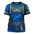 Gearhomies Unisex T-shirt Space Marines Ultramarines 3D Costumes