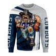 Gearhomies Personalized Unisex Sweatshirt Dallas Cowboys Football Team 3D Apparel