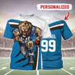 Gearhomies Personalized Unisex T-Shirt Detroit Lions Football Team 3D Apparel