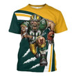 Gearhomies Personalized Unisex T-Shirt Green Bay Packers Football Team 3D Apparel