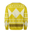 Merry Christmas GearHomies Unisex Christmas Sweater Yellow Power Ranger 3D Apparel