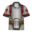GearHomies Unisex Hawaiian Shirt White Scars in Mark III Power Armor 3D Costumes