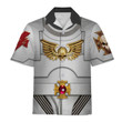 GearHomies Unisex Hawaiian Shirt Terminator Armor White Scars 3D Costumes