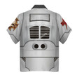 GearHomies Unisex Hawaiian Shirt Terminator Armor White Scars 3D Costumes