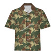 Rhodesian Brushstroke Rhodesian Security Forces 1965 Camo Pattern Hawaiian Shirt