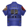 GearHomies Unisex Hawaiian Shirt Terminator Armor Crimson Fists 3D Costumes