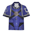 GearHomies Unisex Hawaiian Shirt Pre-Heresy Ultramarines in Mark IV Maximus Power Armor 3D Costumes