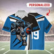 Personalized Name and Number Carolina Panthers Football Team Unisex Hawaiian Shirt