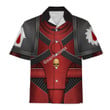 GearHomies Unisex Hawaiian Shirt Pre-Heresy Flesh Tearers in Mark IV Maximus Power Armor 3D Costumes
