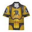 GearHomies Unisex Hawaiian Shirt Imperial Fists in Mark III Power Armor 3D Costumes