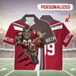 Gearhomies Personalized Unisex Hawaiian Shirt Tampa Bay Buccaneers Football Team 3D Apparel