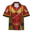 GearHomies Unisex Hawaiian Shirt Blood Angels Brown Robe 3D Costumes